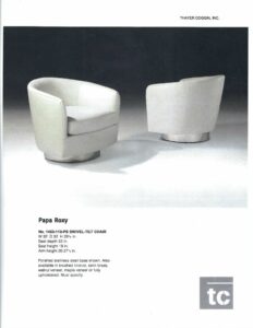 thumbnail of Pair of Papa Roxy Swivel Chairs